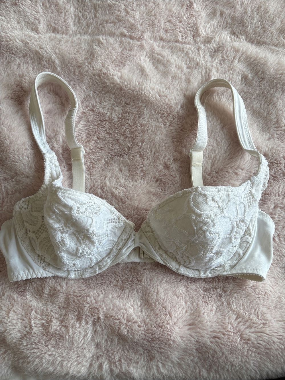 Vintage White Lace Underwire Bra - Women Intimates & Sleepwear